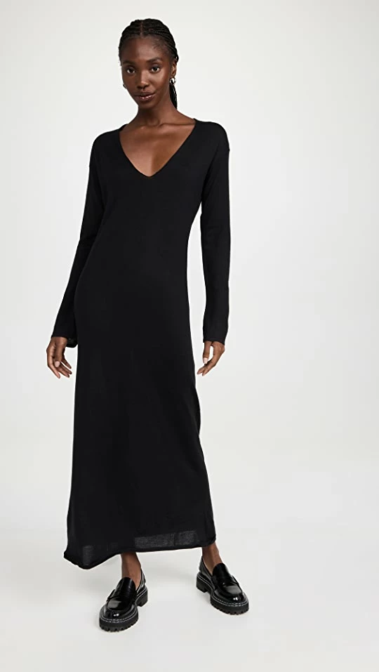 Flash Sale ⭐ Le Kasha Arizona V Neck Long Cashmere ???? Dress Black ???? 1 Flash Sale ⭐ Le Kasha Arizona V Neck Long Cashmere ???? Dress Black ????