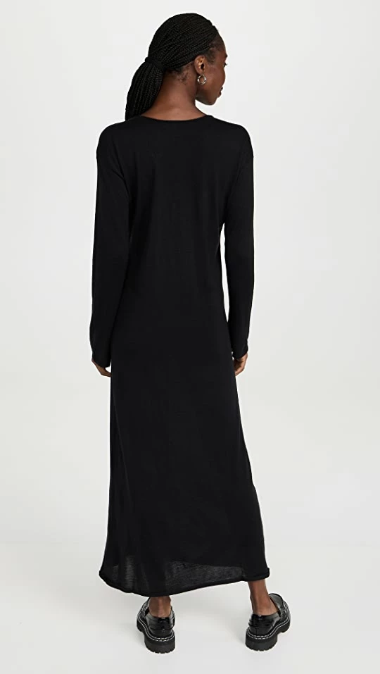 Flash Sale ⭐ Le Kasha Arizona V Neck Long Cashmere ???? Dress Black ???? 2 Flash Sale ⭐ Le Kasha Arizona V Neck Long Cashmere ???? Dress Black ???? - Image 2