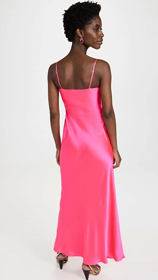 Best Sale ???? L'AGENCE Serita Maxi V Neck Bias ???? Dress Rosé ✔️ 2 Best Sale ???? L'AGENCE Serita Maxi V Neck Bias ???? Dress Rosé ✔️ - Image 2