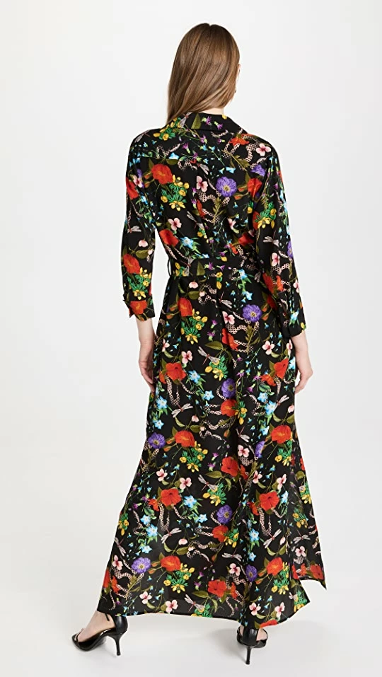 Deals ???? L'AGENCE Cameron Long ???? Shirt ???? Dress Black Multi Botanical Snake ???? 2 Deals ???? L'AGENCE Cameron Long ???? Shirt ???? Dress Black Multi Botanical Snake ???? - Image 2