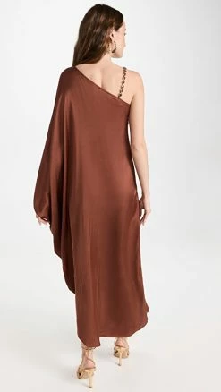 Discount ???? L'AGENCE Kerry Caftan Chain Strap ???? Dress Hickory ???? -A.L.C. SHOP lgenc3161623579 1669828050967 2 1. UX540 . QL90