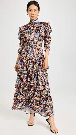 Best Sale ???? LIKELY Dannia ???? Dress Black Multi ✔️