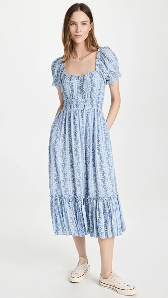 Flash Sale ???? LoveShackFancy Terrence ???? Dress Cerulean Blue ???? 1 Flash Sale ???? LoveShackFancy Terrence ???? Dress Cerulean Blue ????