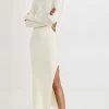 Discount ???? MACH & MACH Cut Out Midi ???? Dress Ivory ????