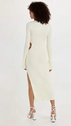 Discount ???? MACH & MACH Cut Out Midi ???? Dress Ivory ???? -A.L.C. SHOP macma300641a530 1668017165540 2 0. UX540 . QL90
