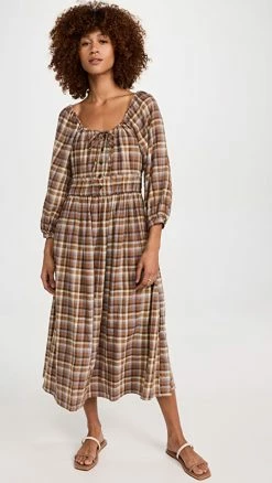 Coupon ???? Madewell Gauze Sophia Midi ???? Dress Forage ????