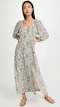 Top 10 ???? Scotch & Soda Easy Feminine 3/4 Sleeves Maxi ???? Dress Combo M ????
