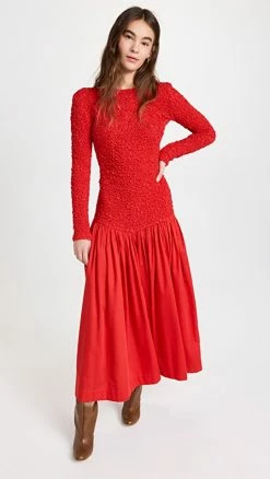 Best reviews of ???? MARA HOFFMAN Mereba ???? Dress Red ????