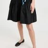 Best Sale ⌛ Molly Goddard Taffeta Gathered ???? Skirt Black/Blue ????