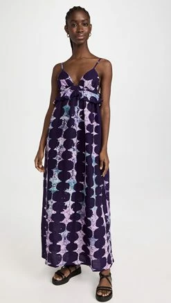 Outlet ???? Mie Gili ???? Dress Purple Print ????