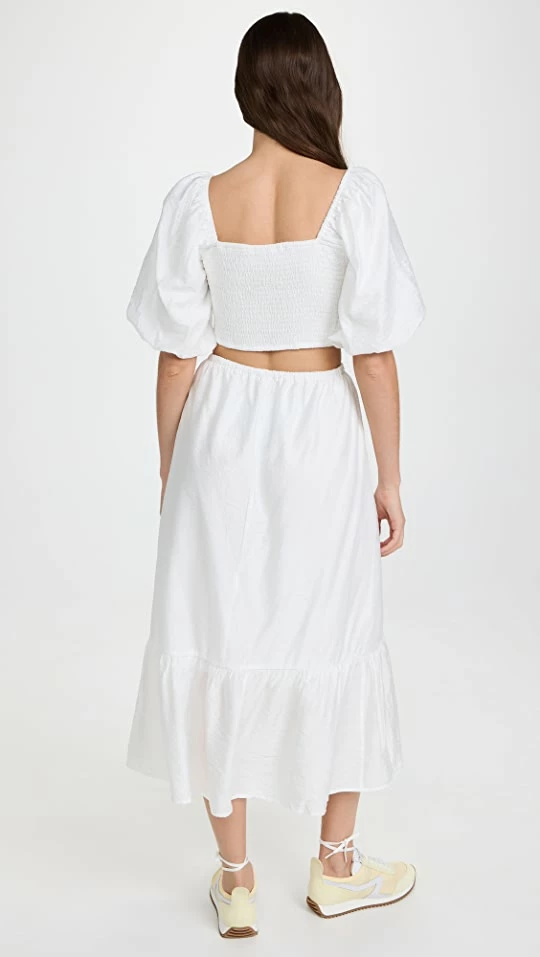 Cheapest ???? Moon River Cutout ???? Dress White ???? 2 Cheapest ???? Moon River Cutout ???? Dress White ???? - Image 2