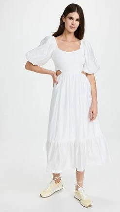 Cheapest ???? Moon River Cutout ???? Dress White ????