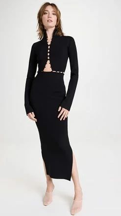 Coupon ???? Nanushka Kaida ???? Dress Matte Black ????