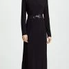 Hot Sale ???? Norma Kamali Kamali Kulture Go Turtleneck Maxi ???? Dress Black ????