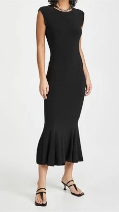 Best deal ???? Norma Kamali Sleeveless Fishtail ???? Dress Black ????