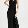 Deals ???? Norma Kamali Halter Wrap Straight Gown Black ????