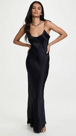 New ✔️ Nili Lotan Cami Gown Dark Navy ⭐