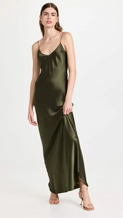 Wholesale ???? Nili Lotan Cami Gown Clover ????