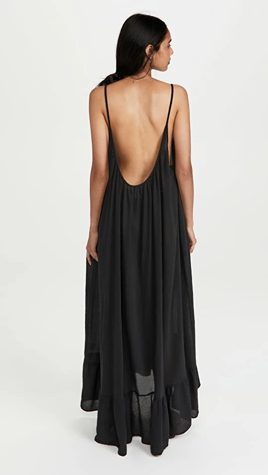 Cheapest ???? 9seed Paloma Ruffle Maxi ???? Dress Black ???? 2 Cheapest ???? 9seed Paloma Ruffle Maxi ???? Dress Black ???? - Image 2