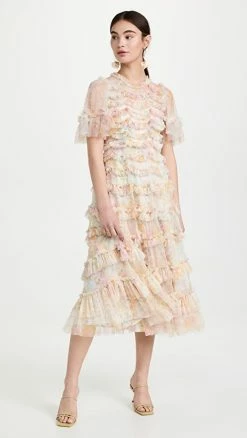 Cheapest ???? Needle & Thread Sunrise Bloom Ballerina ???? Dress Moonshine ????