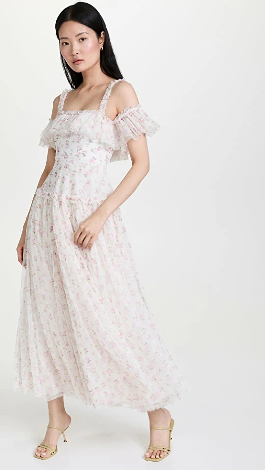 Deals ???? Needle & Thread Bijou Rose Off Shoulder Gown Moonshine/Wisteria ???? 1 Deals ???? Needle & Thread Bijou Rose Off Shoulder Gown Moonshine/Wisteria ????