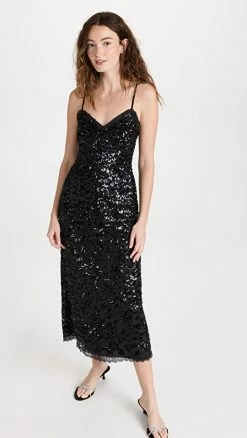 Brand new ???? Needle & Thread Fayette Cami Ballerina ???? Dress Graphite ????