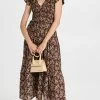Outlet ???? O.p.t Phoebe ???? Dress Brown Floral ????