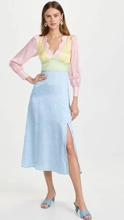 Best Sale ???? Olivia Rubin Tara ???? Dress Colorblock ????