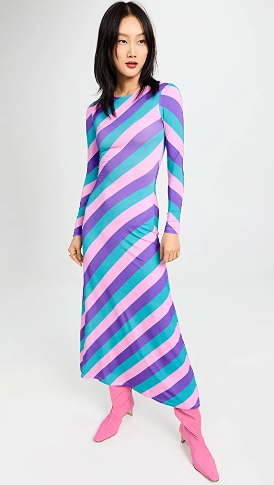 Outlet ???? Olivia Rubin Rowen ???? Dress Three Color Stripe ???? 1 Outlet ???? Olivia Rubin Rowen ???? Dress Three Color Stripe ????