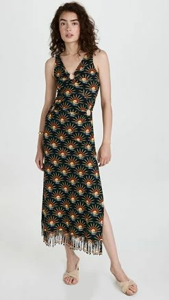 Deals ???? Paco Rabanne Sunset Fringe Tank ???? Dress Black Suns ????