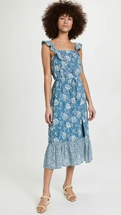 Flash Sale ???? PAIGE Poppy ???? Dress Navy Multi Mix ????