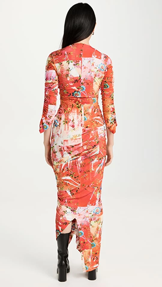 Best Pirce ???? Preen By Thornton Bregazzi Album ???? Dress Red Plastic Floral ???? 2 Best Pirce ???? Preen By Thornton Bregazzi Album ???? Dress Red Plastic Floral ???? - Image 2