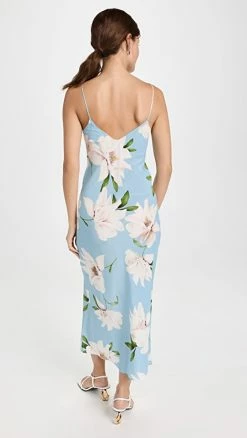 Cheapest ???? Rodarte Blue And White Floral Printed Silk Bias Slip ???? -A.L.C. SHOP rdart303481a569 1667332958544 2 0. UX540 . QL90