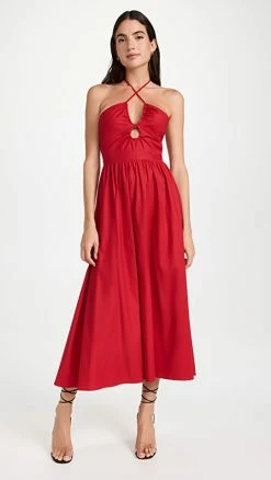 Coupon ⭐ Reformation Stassie ???? Dress Cherry ????