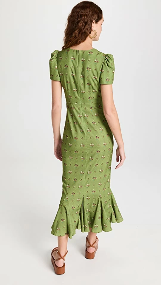 Top 10 ???? RHODE Lulani ???? Dress Needlepoint Bouquet Clover ???? 2 Top 10 ???? RHODE Lulani ???? Dress Needlepoint Bouquet Clover ???? - Image 2