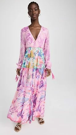 Brand new ???? ROCOCO SAND Zazu Long ???? Dress Pink & Purple Tropical ????