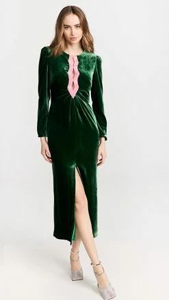 Flash Sale ✨ Saloni Jinx-C ???? Dress Bright Emerald ????