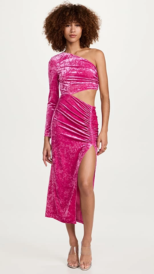 Wholesale ???? Saylor Niamh One Shoulder Cut Out Gown Bubblegum ???? 1 Wholesale ???? Saylor Niamh One Shoulder Cut Out Gown Bubblegum ????