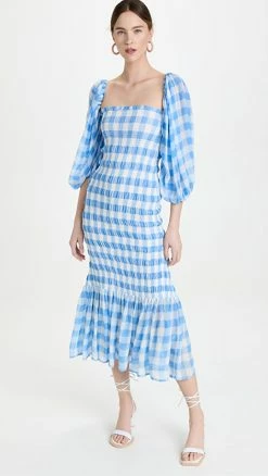 New ???? SUNDRESS Pepita ???? Dress Gingham GGT Blue ????