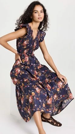 Brand new ✨ Sea Smocked Midi ???? Dress Navy ????