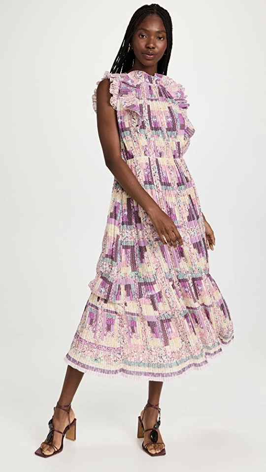 Discount ❤️ Sea Naya Print Box Pleat Maxi ???? Dress Multi ???? 2 Discount ❤️ Sea Naya Print Box Pleat Maxi ???? Dress Multi ???? - Image 2