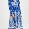 Outlet ???? Sea Sonia Print Long Sleeve ???? Dress Blue ????