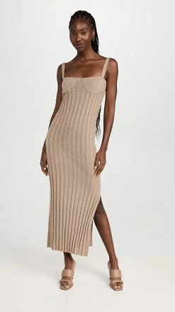 Promo ⭐ Something Navy Bustier Sweater ???? Dress Tan ????