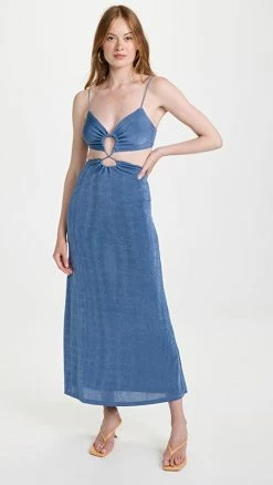 Deals ???? Significant Other Yara Midi ???? Dress Sky Blue ????