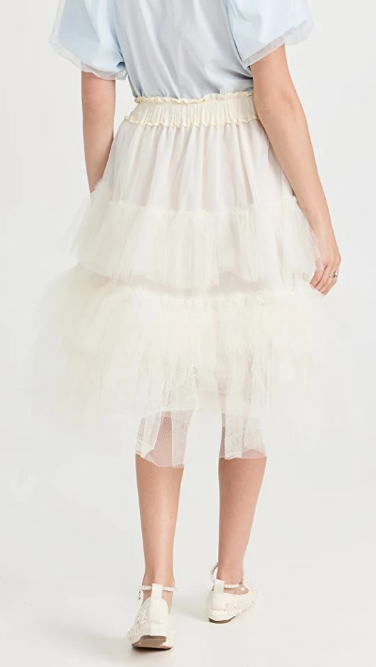 New ???? Simone Rocha Elasticated Layered Tutu ???? Skirt Ivory ???? 2 New ???? Simone Rocha Elasticated Layered Tutu ???? Skirt Ivory ???? - Image 2