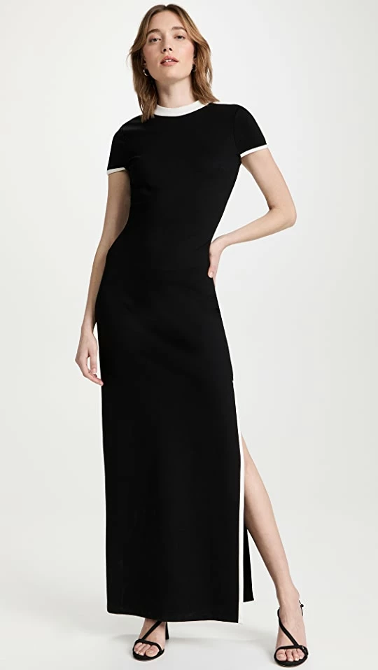 Best Pirce ???? STAUD Limes ???? Dress Black/White ⌛ 1 Best Pirce ???? STAUD Limes ???? Dress Black/White ⌛