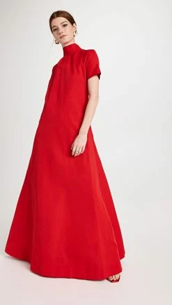 Best reviews of ⭐ STAUD Ilana ???? Dress Poinsettia ✨