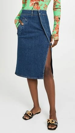 Coupon ???? Stella McCartney Vintage Dark Blue Wrap Denim ???? Skirt ⌛