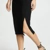 Top 10 ⭐ Susana Monaco High Waist Slit ???? Skirt Black ⌛
