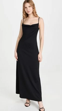 Discount ✨ Susana Monaco Cowl Slip Maxi ???? Dress Black ????